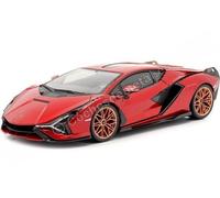 2019 Lamborghini Sian FKP 37 Rouge Cerise Bicouche 1:18 Bburago 11046