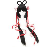 2019 Luo Tianyi Cosplay Wig VOCALOID Costume Play Wigs For Women Costume Black Synthetic Hair