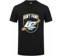 202 Fashion Custom T Shirt Men Dont Panic sci-FI 42 Hitchhiker Guide to The Galaxy T-Shirt Retro Science Guide Tshirt Camiseta