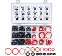 202 Pièces Joints Toriques d'étanchéité, Joint Rondelle Caoutchouc, 18 Tailles Joint Plat Caoutchouc pour Robinet, Vanne, Pompe