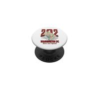 202 Washington DC Born and Raised Carte de la Ville Natale PopSockets PopGrip Adhésif