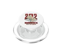 202 Washington DC Born and Raised Carte de la Ville Natale PopSockets PopGrip pour MagSafe