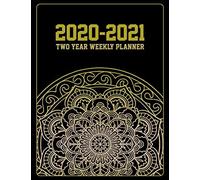 2020-2021 Two Year Weekly Planner: 8.5x11 Mandala Art Buddha Yoga Oriental Indian Zen Buddhism Buddhist Spiritual Organizer, Journal, Notebook & To Do List Gift For Men, Women, Teen Girls, Boys