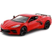 2020 Chevrolet Corvette Stingray C8 Rojo 1:24 Motor Max 79360
