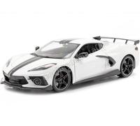 2020 Chevrolet Corvette Stingray coupé haute aile blanche / noir 1:18 MAISTO 314