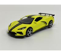 2020 Chevrolet Corvette Stingray Coupé Jaune Rayures Noires 1:43 Burago 183000