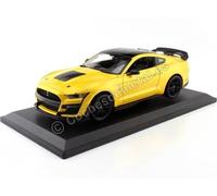 2020 Ford Mustang Shelby GT500 Jaune/Noir 1:18 Maisto 31452
