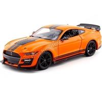 2020 Ford Mustang Shelby GT500 Orange/Noir 1:24 Maisto 31532