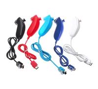2020 nouveau Nunchuck Nunchuk contrôleur de jeu vidéo à distance pour Console Nintendo Wii 5 couleurs - Type Bleu