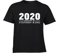 2020 Written by Stephen King Novelty T Shirt Adult Black M
