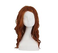 2021 Black Widow Cheveux Perruques Cosplay Long Burly Perruque for Femmes Costume Natasha Romanoff Play Play