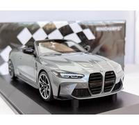 2021 BMW M4 Cabriolet Gris Métallisé Modèle Réduit 1/18 Minichamps