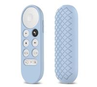 2021 Etui de Protection en Silicone pour télécommande pour Chromecast avec pour Google TV Télécommande Vocale Housse de Télécommande Anti-Choc Anti-Perte pour Chromecast 2020 (Blue)