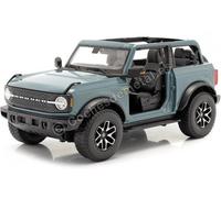 2021 Ford Bronco Badlands Sans Portes Bleu 1:18 Maisto 31457
