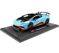 2021 Lamborghini Huracan STO Bleu Clair/Orange 1:18 Rastar 63800