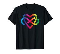 2021 Low Poly Infini Rainbow Heart Mois Fierté LGBT Juin T-Shirt