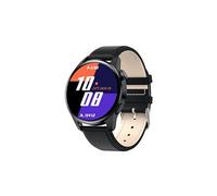2021 nouveau Bluetooth appel montre intelligente hommes sport Fitness Tracker montres IP67 étanche,2772 - Cuir noir