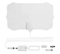 2021 nouveau intérieur Digitale Hdtv antenne Tv 120 Miles rayon Versterker DVB-T2 Isdb-Tb clair Satellietschotel signaux Ontvanger WHITE