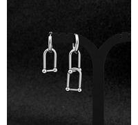 2021 Nouvelles Boucles d'oreilles en U Personnalités Uniques garçons Filles Boucles d'oreilles asymétriques Clips d'oreille