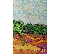 2021 Planner Personal Journal - 5.5"X8.5 " - Daily Weekly Monthly Planner - Vincent Van Gogh: Beautiful Pictures, Mood Trackers And Habit Trackers