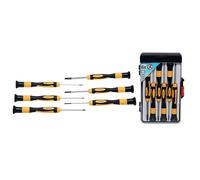 2021 Set Mini Tournevis 6pz Avec Tête Pivotante Ph Et Coupe Jaune - Code bgs3