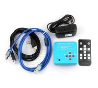 2021 Tout-en-Un 38MP HDMI USB caméra de Microscope vidéo numérique for Outils de kit de réparation de Bijoux de téléphone de Laboratoire Industriel(Blue)
