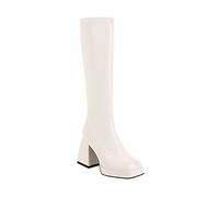 2022 2022 Bottes Hiver Femmes Hautes Femme Talons Au Dessus du Genou Talon Mariage Lacets, Boucle Chaud Chaussures D'ÉQuitation Pas Cher Militaires Pointure Bottes Hautes pour Femmes