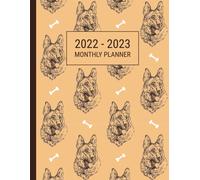 2022-2023 Monthly Planner: 2 Year Calendar Schedule Organizer , January 2022 To December 2023 , 24 Month Agenda / German Shepherd Cover
