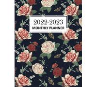 2022-2023 Monthly Planner: 2 Year Roses Calendar Monthly Planner , January 2022 To December 2023 , 24 Month Agenda Schedule Organizer With Federal Holidays, Floral Cover