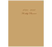 2022-2023 Monthly Planner: Two Year Planner Schedule Organizer January 2022 To December 2023 - 24 Months Brown Cover