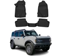 2022-2025 Tapis de sol Ford Bronco caoutchouc noir 3 pièces