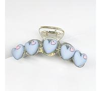 2022 Amour Transparent Clip Femmes Été Tempérament Requin Clip Femme Fille Griffe Clip Coiffure Accessoires, Blue5