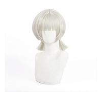 2022 Anime Game Genshin Impact Project Sayu Short Silver Cosplay Wig Synthetic Hair Halloween Party Wigs Peruca