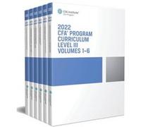2022 CFA Program Curriculum Level III Box Set by CFA Institute CFA Institute (Auteur)