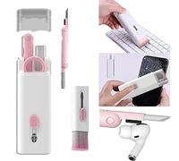 2022 Electronics Universal Cleaner brush Kit,7 In 1 Magic Cleaning Pen,Multifunctional cleaning Dust Remover Soft Brush,Portable Screen/Keyboard/Bluetooth Headphone/Earbuds/Corner Cleaning Tool (pink)