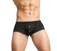 2022 Homme Confortable Doux Solide Sexy Taille Basse Boxer Slips U Poche Convexe Lingerie