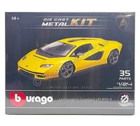 2022 Lamborghini Countach LPI 800-4 Jaune "KIT À Assembler" 1:24 Bburago 18-2513