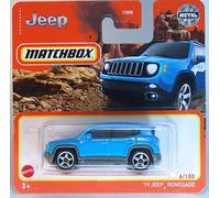 2022 Matchbox '19 Jeep Renegade Blue 6/100 (carte courte) HFR72