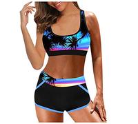 2022 Nouveau Mode Maillot De Bain 2 PièCes Femme - Top Bretelles +Triangle Shorts Bikini Amincissante Slim Bikini Swimsuit Maillot De Bain Bustier Bikini String Tendance Swimsuit