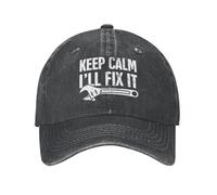 2022 Nouveau Vintage Wash Keep Calm I’LL Fix It Mechanic Casquettes de Baseball Hommes Femmes Printemps Automne Snapback Cowboy Chapeaux Casquette
