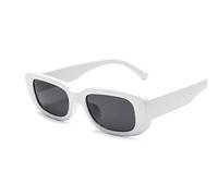 2022 Vintage Black Square Sunglasses Woman Luxury Brand Small Rectangle Sun Glasses Female Gradient Clear Mirror