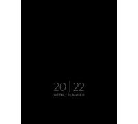2022 Weekly Planner: Week On Two Pages Planner With To Do List, Gratitude & Habit Tracker. Jan 2022 to Dec 2022 Daily Organizer With Black Cover