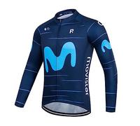 2022 World Tour Team M Sunsreen mince Maillot de cyclisme manches longues pour homme,Maillot de cyclisme respirant à séchage rapide (M)