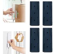 2023 Adhesive Punch-Free Socket Holder, Self-Adhesive Desktop Socket Fixer, Self Adhesive Power Strip Holder, Self-Adhesive Socket Fixer, Punch Free Socket Holder (4Pcs Blue)