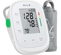 [2023] AILE Tensiometre Bras Professionnel Grand Brassard Réglable 22-40 cm 2*99 mémoire Tensiomètre Bras Electronique Domicile Détection de Pulsations Cardiaques Irrégulières (Blanc-1)