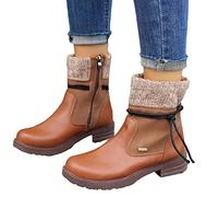 2023 Bottines pour Femmes Talon Boots Femme Pieds Sensibles Cuir Lacet Chaussures Impermeable Securite Rangers Bottines Confortable Automne Pour Pieds Larges Chelsea Baskets Chaussures Femme Soldes