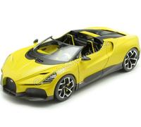 2023 Bugatti W16 Mistral Cabriolet Jaune 1:18 Bburago 11051