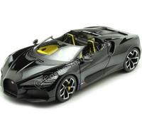 2023 Bugatti W16 Mistral Convertible Noir/Jaune 1:18 Bburago 11051