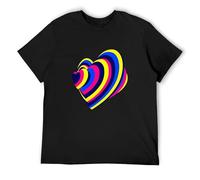 2023 Eurovision Song Contest Polyester T-Shirt Black Mens Tee Unisex Shirt L