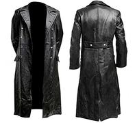 2023 Homme Veste en Simili Cuir Manteau Chaud Coupe-Vent Moto Rétro Multi-Poches Blouson en PU Grande Taille Jacket Cuir Biker Hiver Oversize Rétro Manches Longues Veste Motard Slim Vintage Blouson